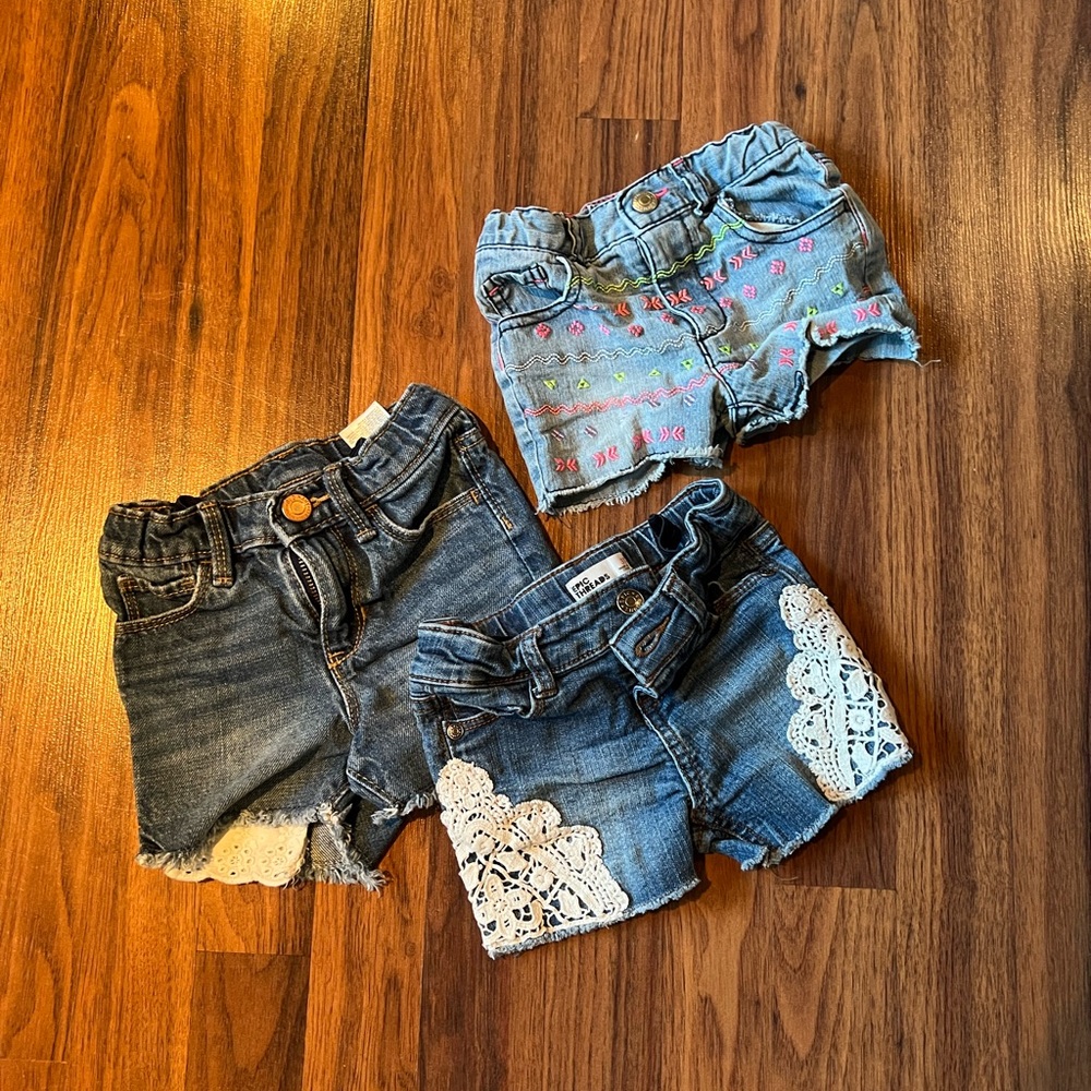 3T Denim Shorts, Various Brands